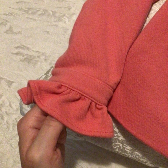 Janie & Jack Soft Ponte Pink Ruffle Jacket - Picture 4 of 7